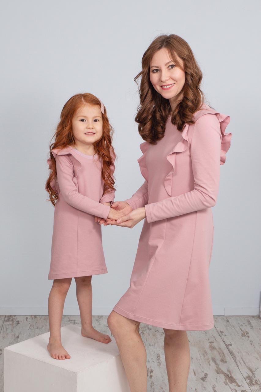 одинаковые платья для мамы и дочки