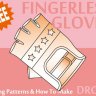 Перчатки без пальцев из кожи - Выкройка в PDF